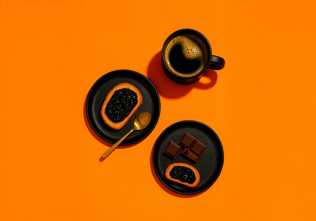 Gourmandises avec le café : confiture, chocolat noir