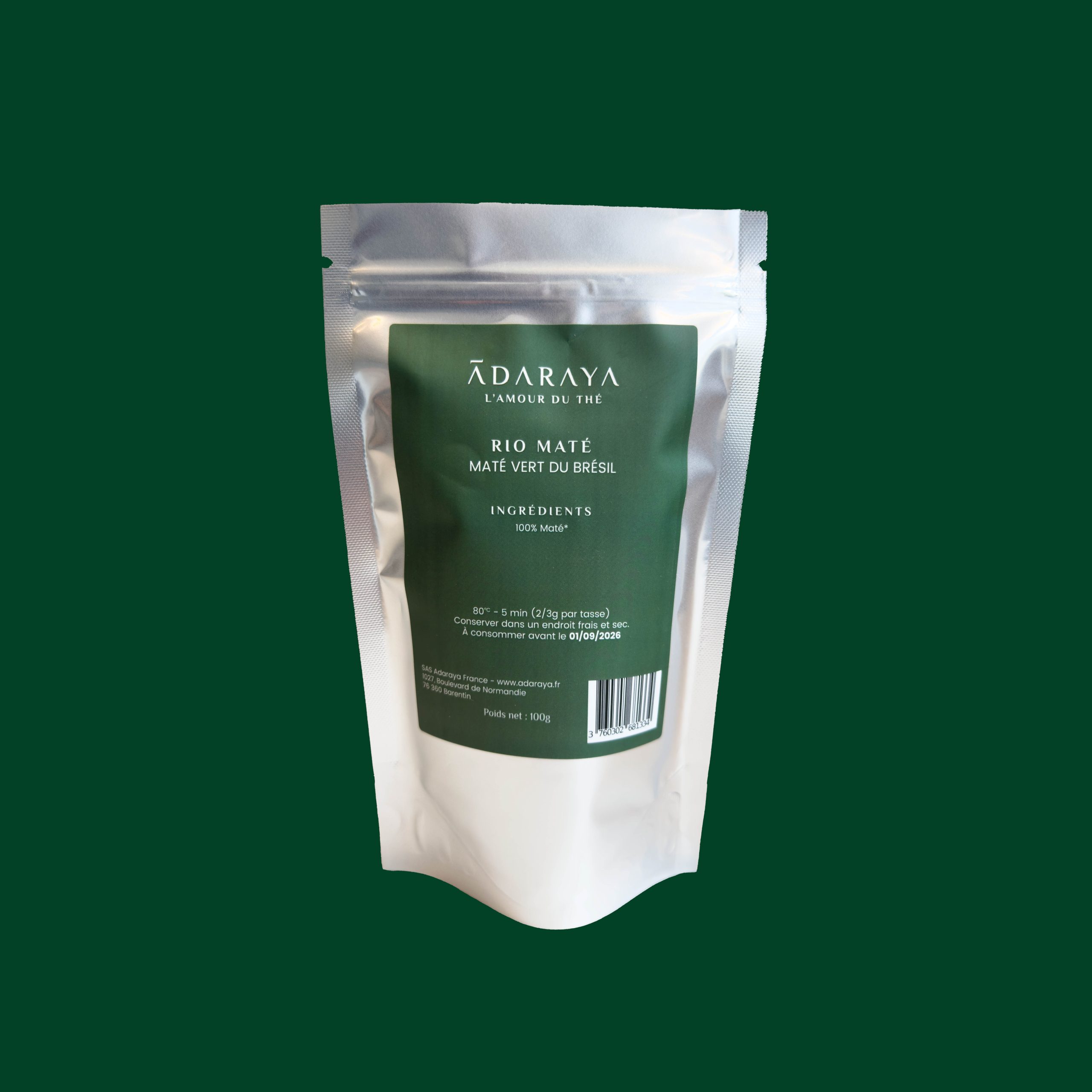 Le Rio Maté vert du Brésil Adaraya