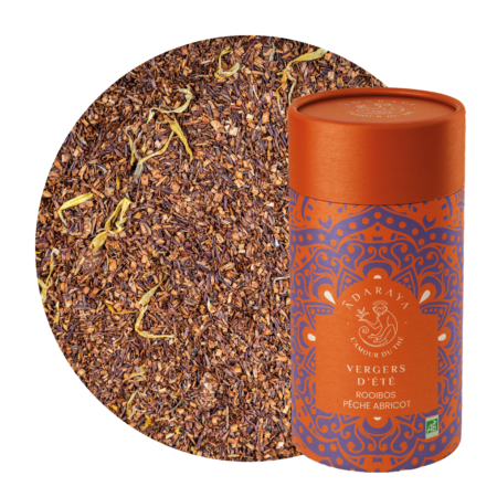Rooibos "Vergers d'été" bio Adaraya à la Pêche et à l'Abricot