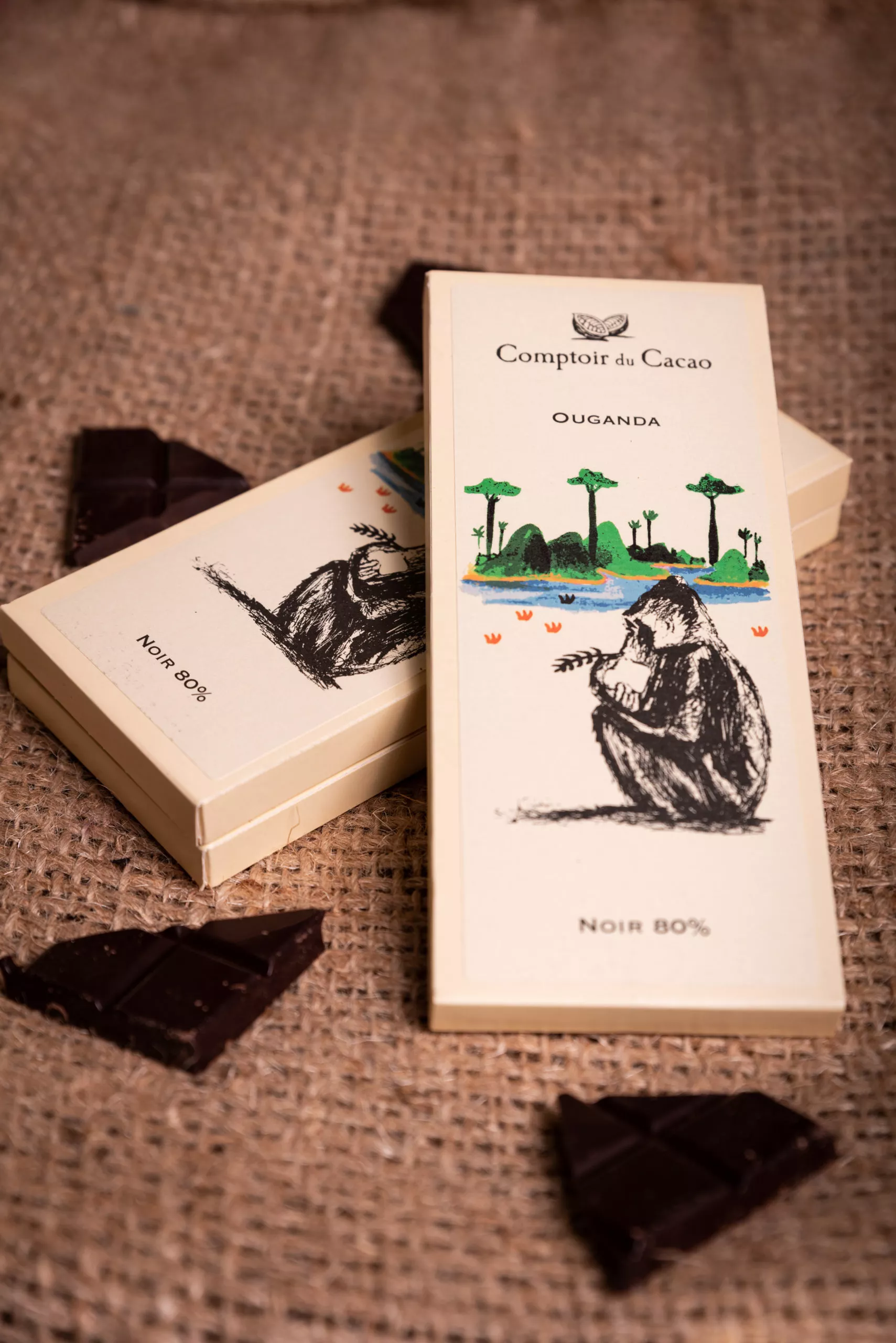 Tablette de chocolat Ouganda du comptoir du cacao