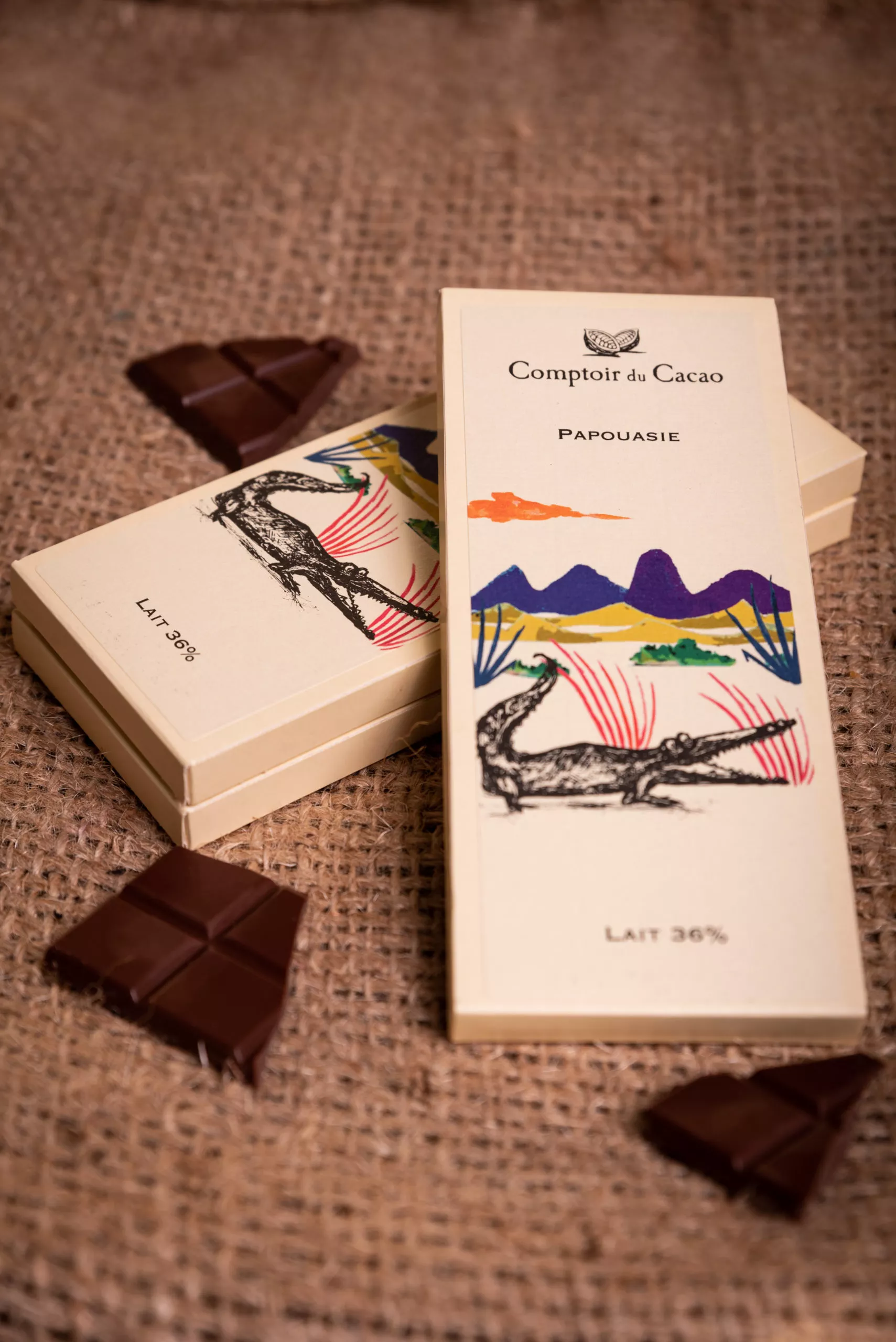 Tablette de chocolat Papouasie comptoir du cacao
