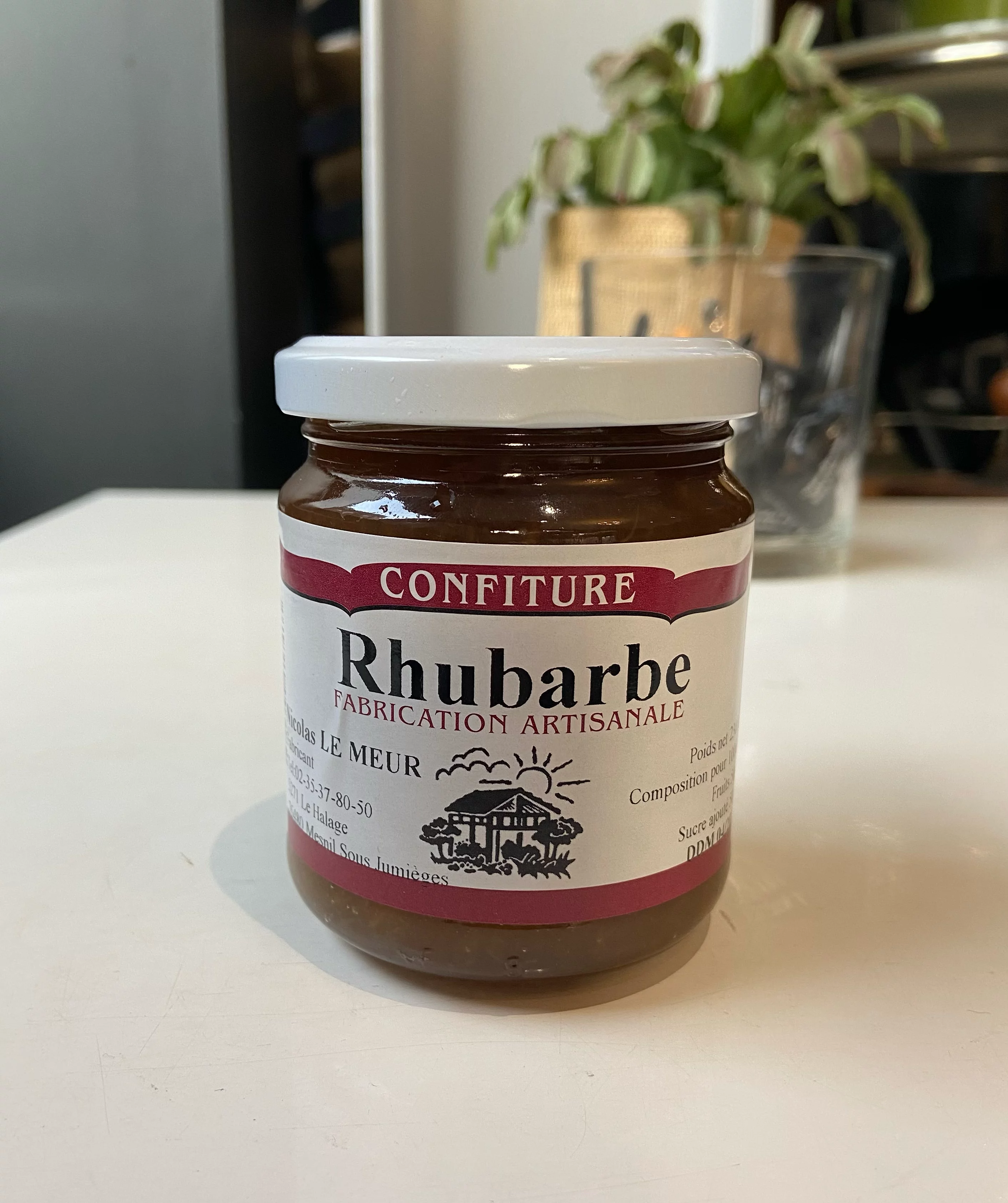 confiture rhubarbe