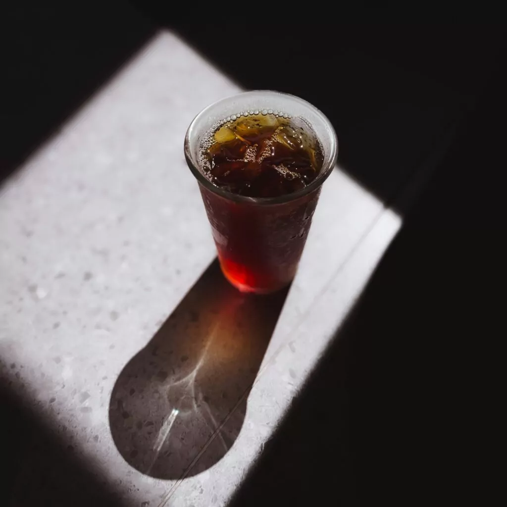 Tasse de café glacé