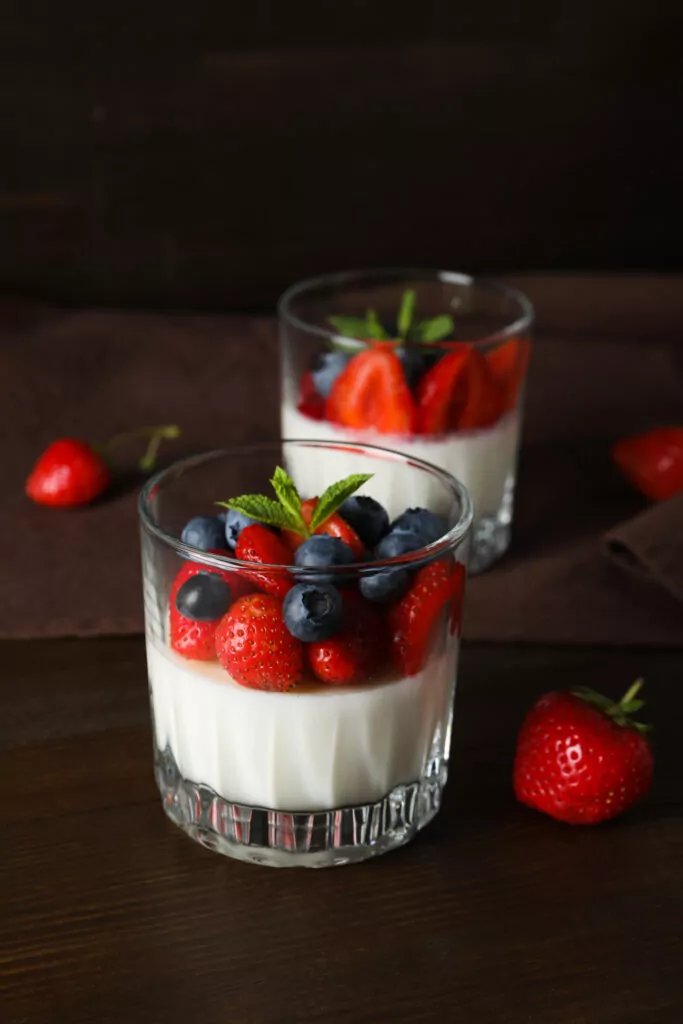 Verrines fruits rouges