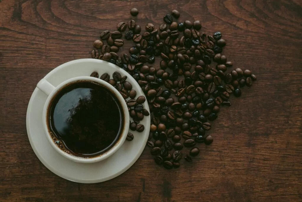 Tasse et grain de café